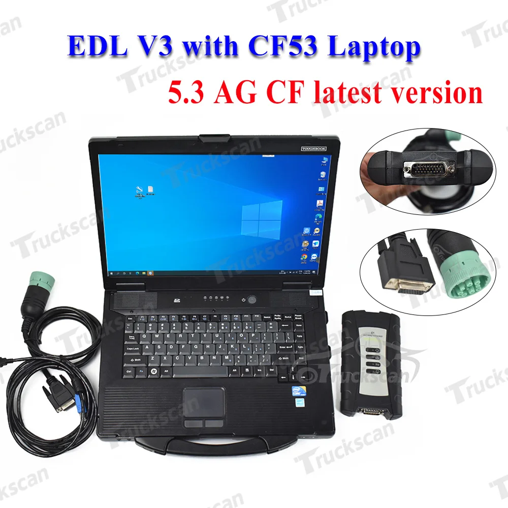 V5.3 AG CF  Electronic Data Link EDL V3 Service agricultural construction equipment diagnostic Advisor tool with CF53 laptop