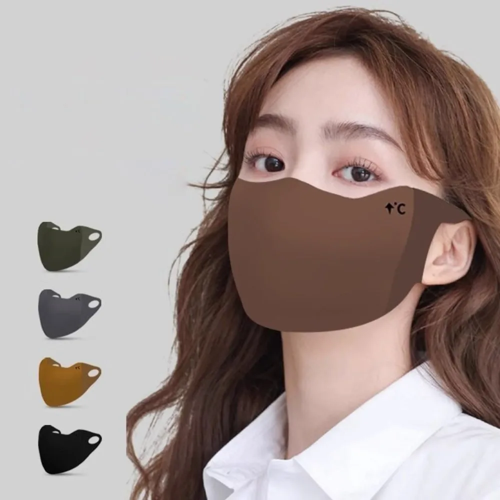 New Breathable Warm Mask Warm Anti Pollen Windproof and Cold Proof Face Mask Traceless Face Veil Autumn Winter