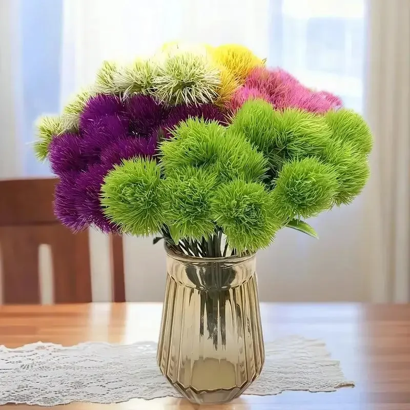 5Pcs Artificial Flowers Outdoor Garden Wedding Bouquets Festival Decor Vases Home Table Room Scrapbook Diy Party Gifts Hydrangea