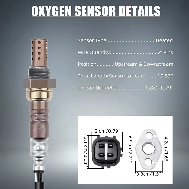 O2 Sensor Oxygen Sensor 234-4162 Upstream Downstream for Toyota 1996-2000 4Runner 95-98 T100 1995-2000 Tacoma