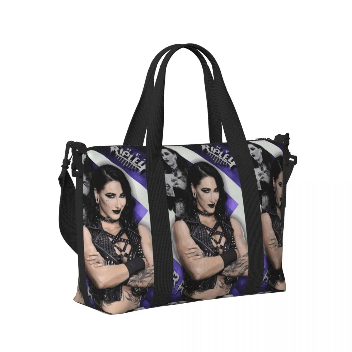 

Пляжная дорожная сумка Rhea Ripley, большая вместительная сумка для тренажерного зала, йоги, женская дорожная сумка для покупок, сумка на плечо