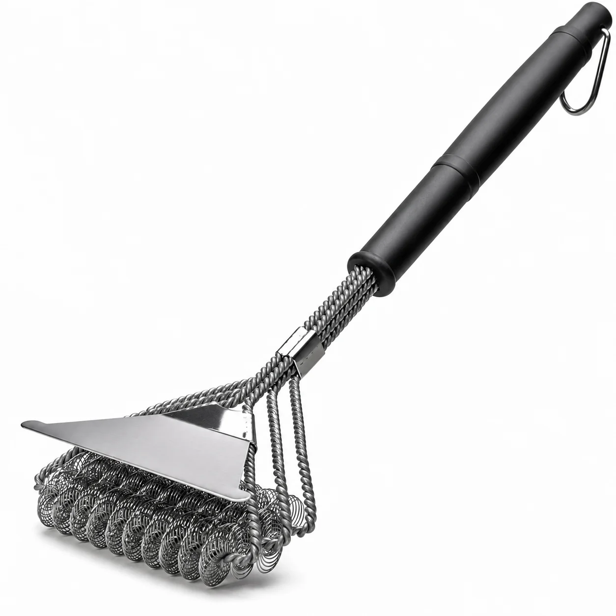 Safe Grill Brush, Bristle Free BBQ Grill Brush, Great Grilling Accessories, Rust Resistant Stainless Steel Barbecue Cleaner