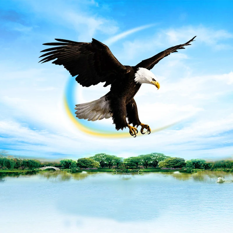 النسر الأبيض طائرة ورقية مقبض خط طائرة ورقية تصفح للبالغين الطائرات الورقية الاطفال ألعاب الطيران Windsocks الطيور الطائرات الورقية cometa gigante outside speelgoed #3