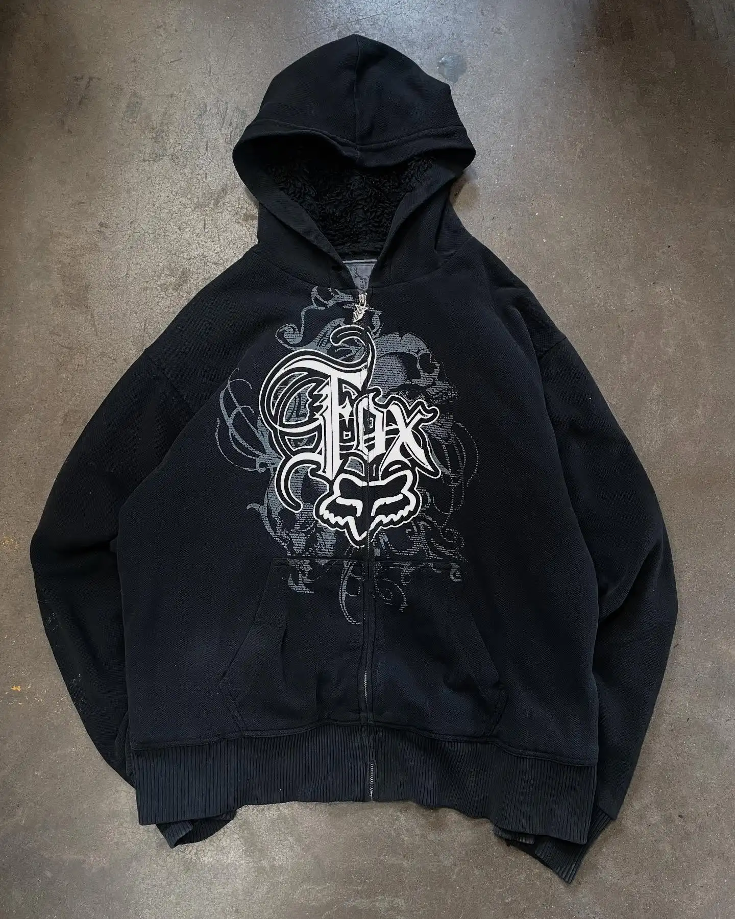 MMA Elite Gothic Skull Hoodie Men Women Ecko Unisex Oversized 