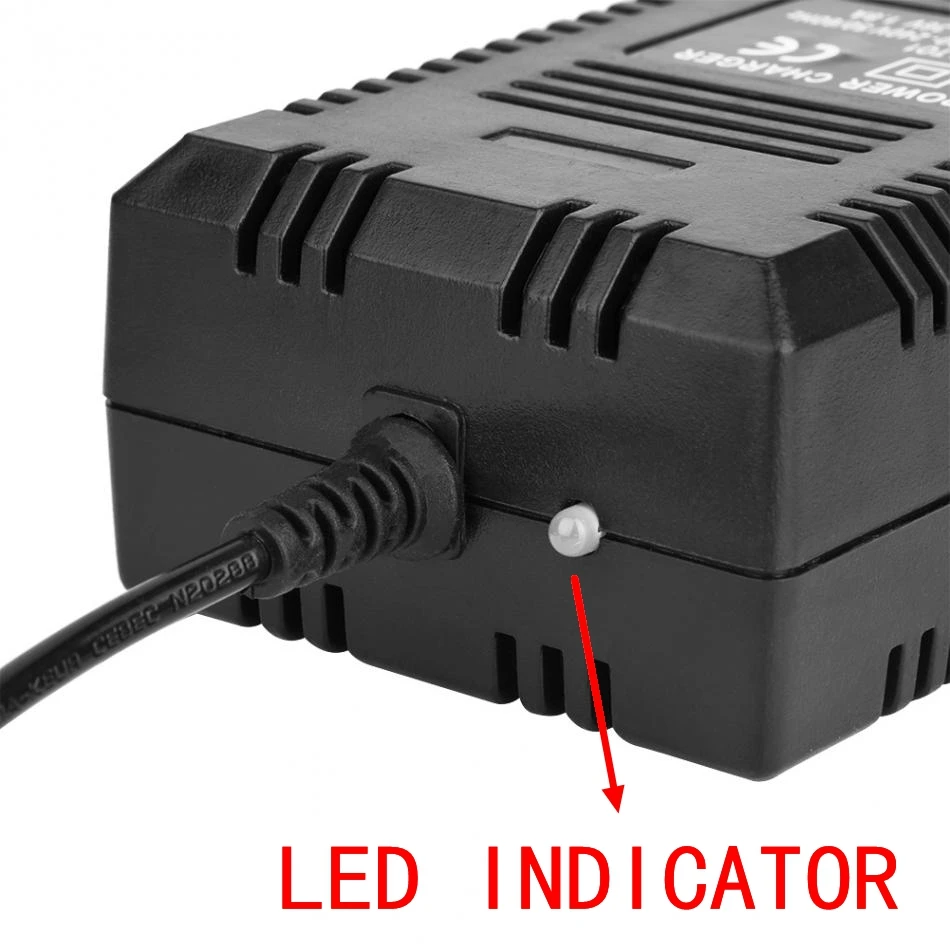 W pełni automatyczna ładowarka akumulatorów kwasowo-ołowiowych 36 V 1,8 A z męskim wyjściem XLR Canon AC 90-220 V z wtyczką EU