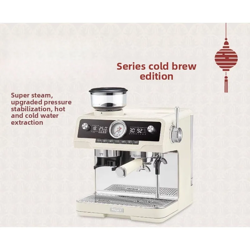 Coffee machine Italian semi-automatic household grinding machine Coffee machine small