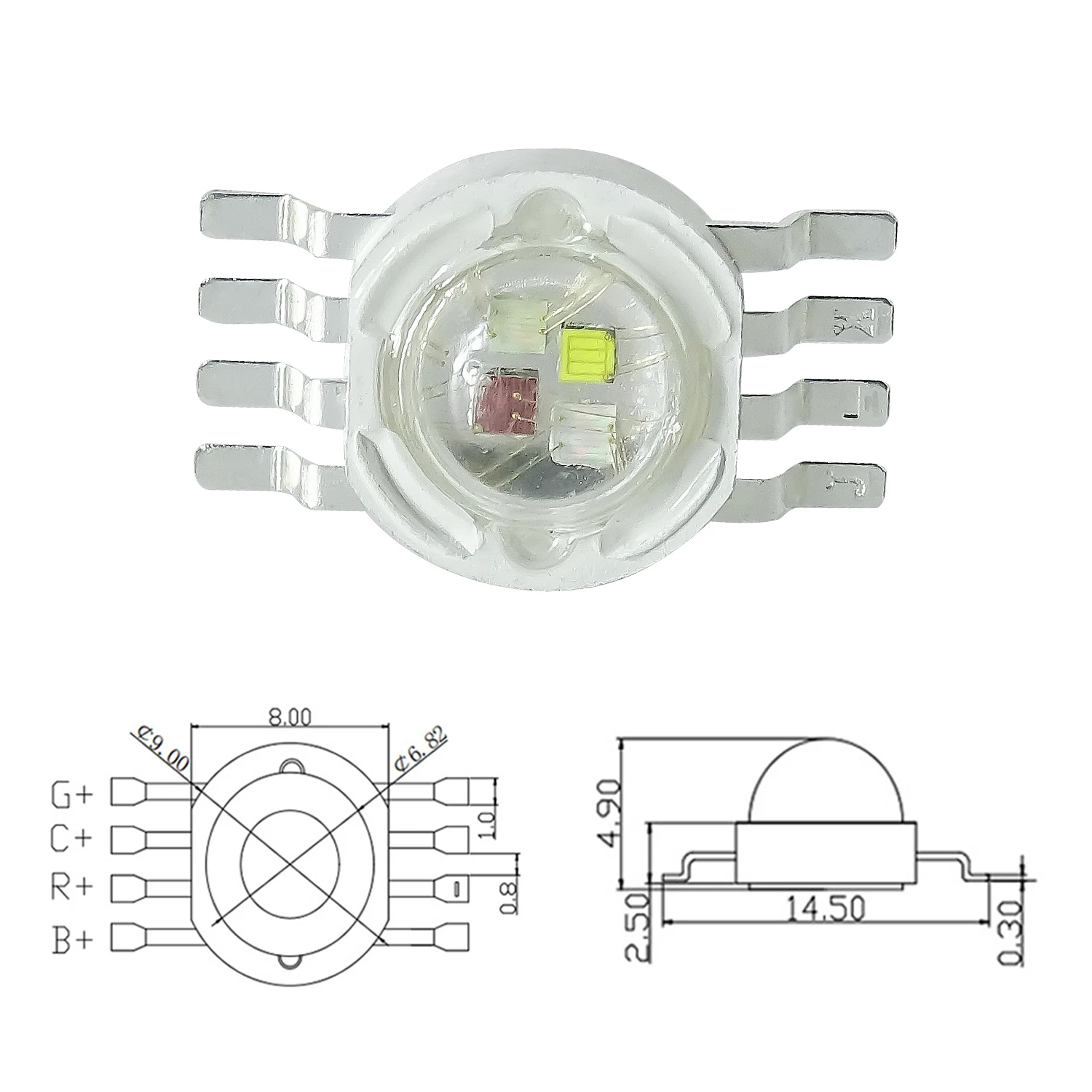 LED Lamp Beads 4 in 1 12w RGBW 10 pcs Stage Lighting System High Power Lamp Beads LED Par Light Repair Spare Parts
