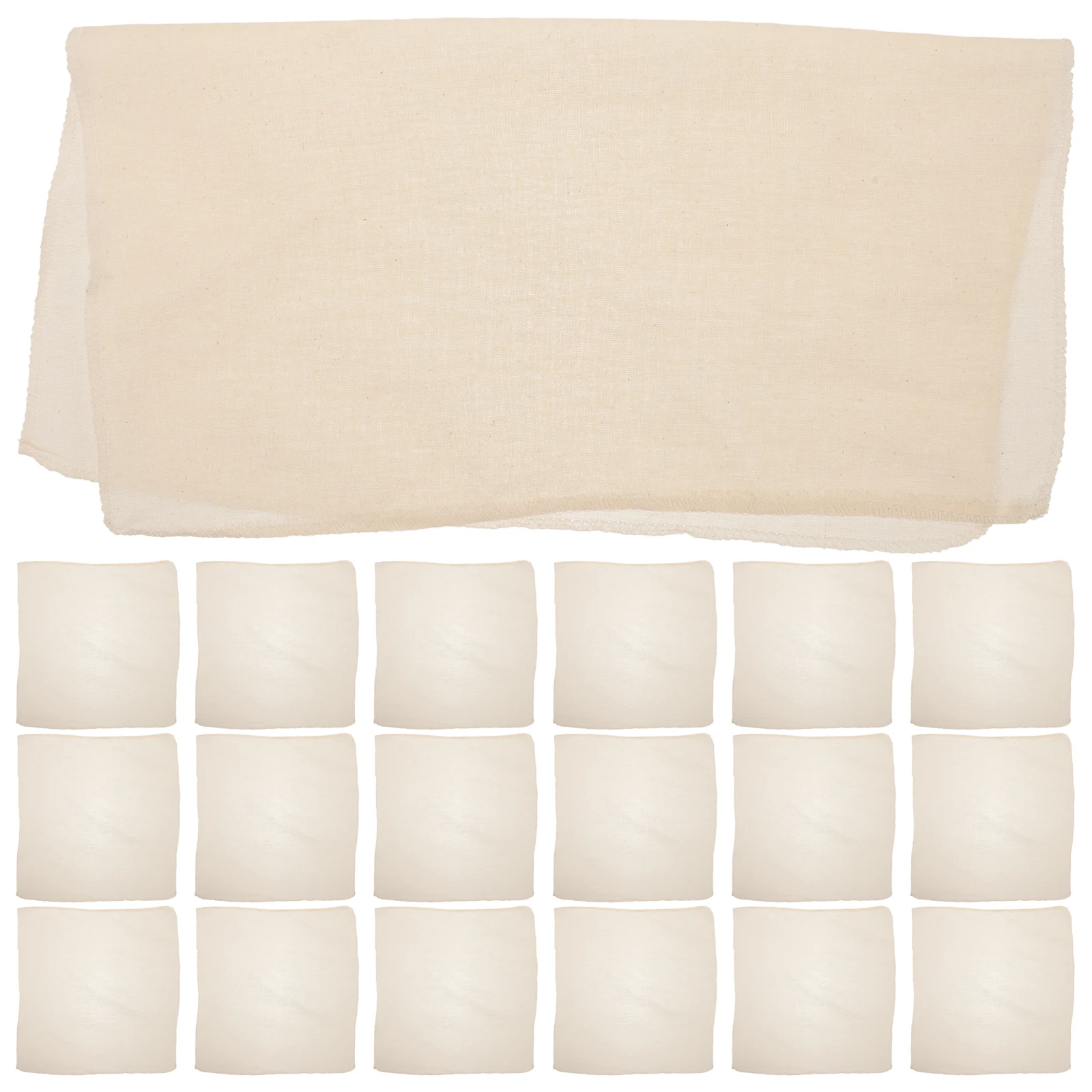 

20pcs Muslin Cloth Covers 40x40cm Fermentation Jars Lids Replacement Kitchen Storage Bottle Breathing Jar Lid Covers