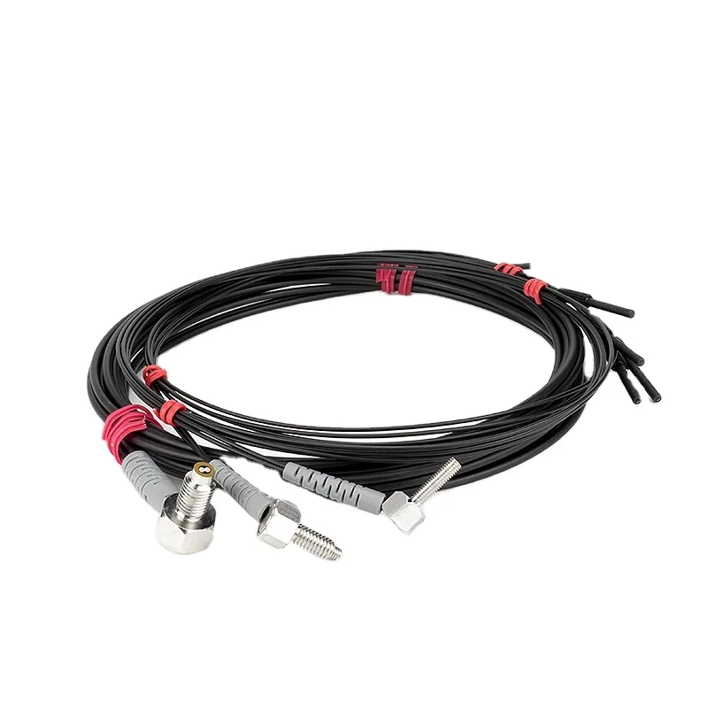 LSD-T Bent Fiber Optic Sensor Elbow Fiber Coaxial Multicore Screw Mount NPN PNP Output