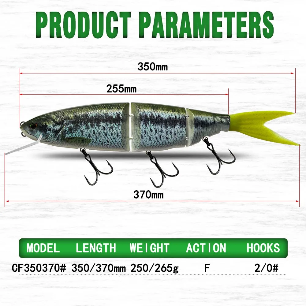 Klash Ghost Big Bait – Señuelo duro gigante para black bass y lucio - imagen 5