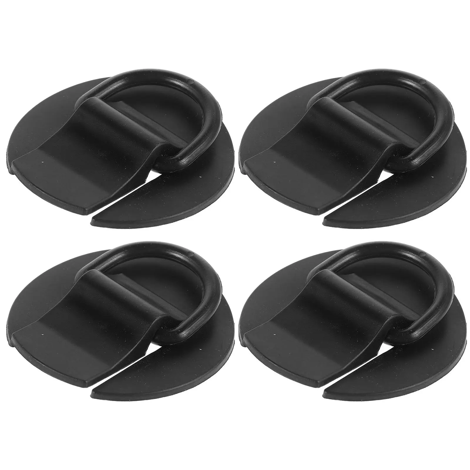 4Pcs PVC D-Ring Patch for Inflatable Boat Kayak Paddle Board Patch Kit Adds Stability Quick Attachment Compatible All Boats