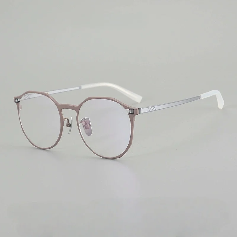 Belight ottico a forma di pera design classico uomo donna occhiali da vista in titanio puro montatura per occhiali P6005