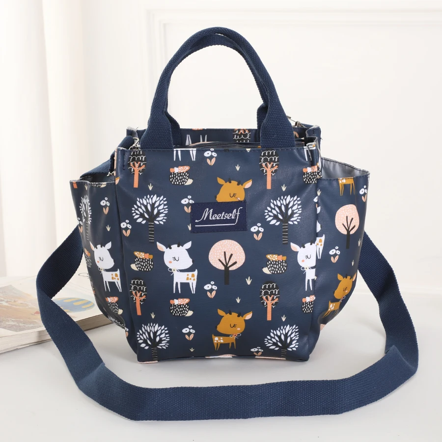 

Изолированные сумки для кемпинга, сумки для бенто большой вместимости для офисных работников, сумки через плечо с едой, изолированные сумки