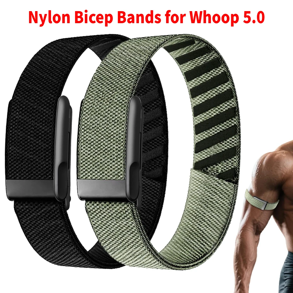 Picture: Replacement Nylon Bicep Bands for Whoop 5.0 Health,Fitness Activity Tracker Arm & Ankle Fitness Sport Strap for Whoop 5.0