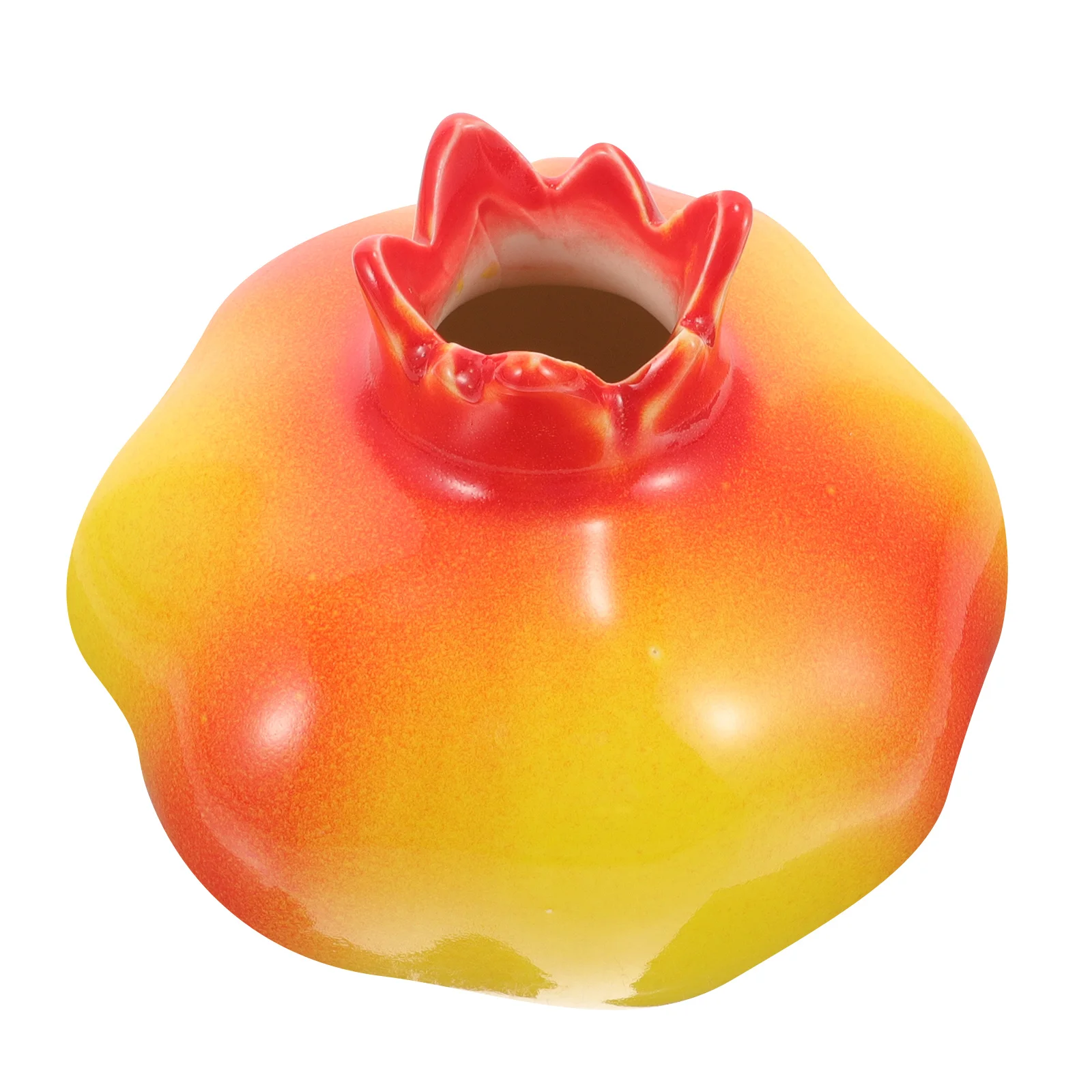 

Hydroponics Vase Vases Fruit Ceramic Pomegranate Shaped Flower Arranging Home Decor