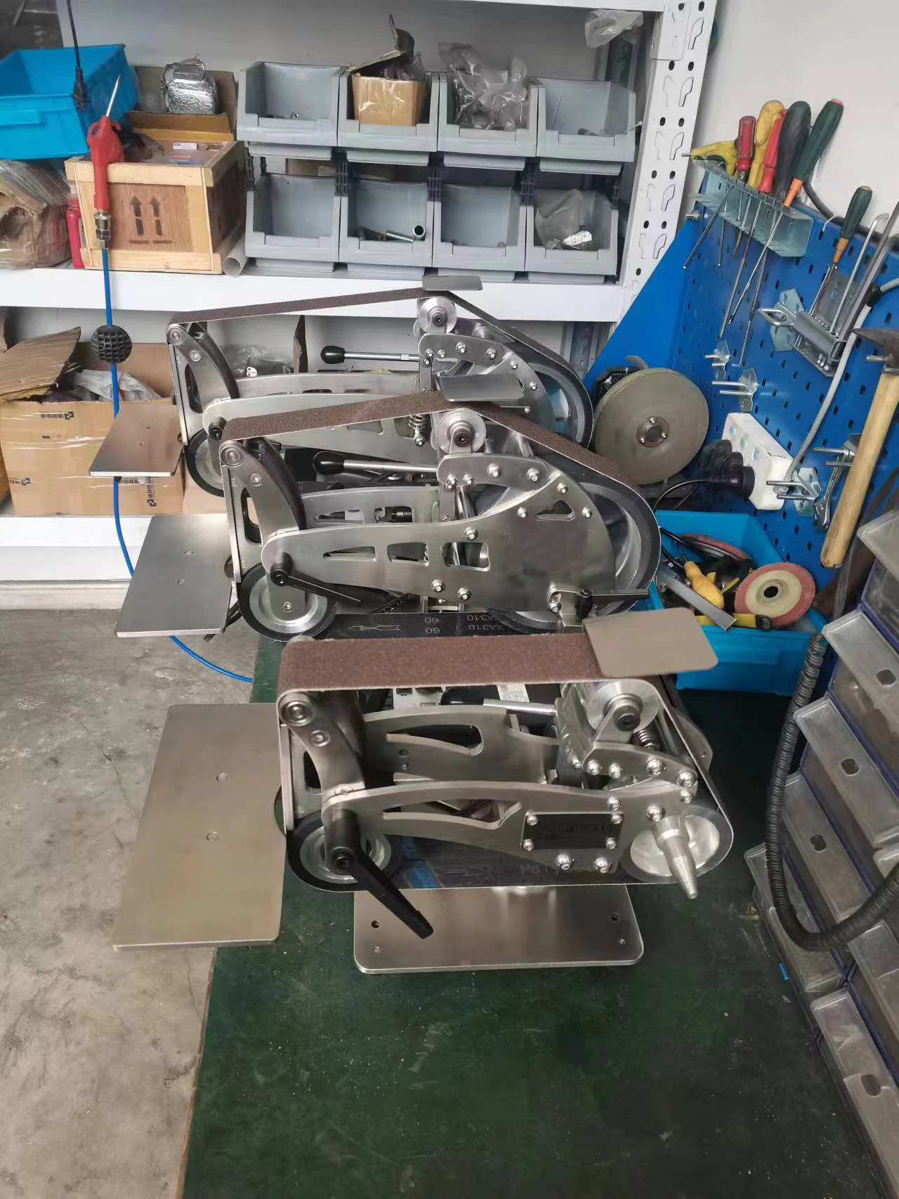 Picture 7: ADV Multi-use 2*56/2*48 Industrial Belt Sander 1.5kw Grinding Machine Vertical Horizontal Belt Sander