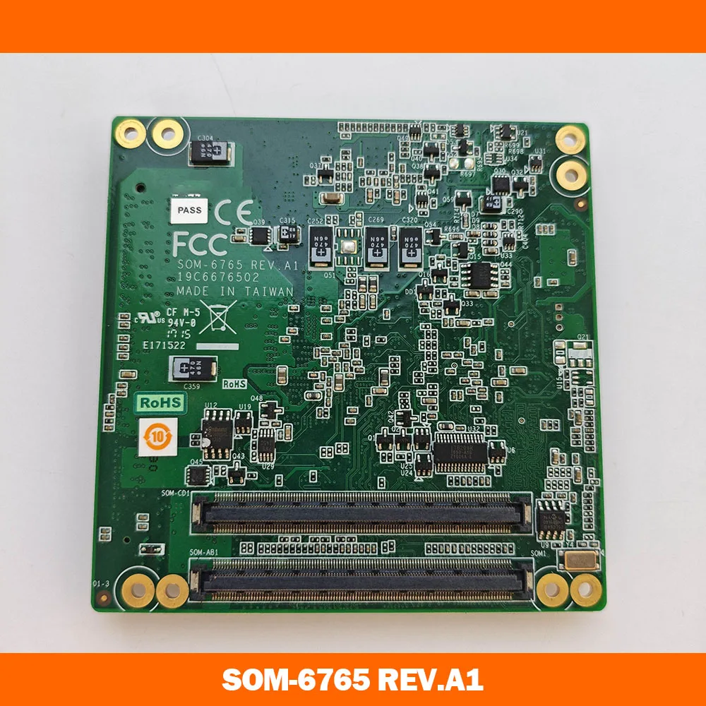 Industrial Control Motherboard SOM-6765 REV.A1 For Advantech SOM-6765N-S6A1E V2.00