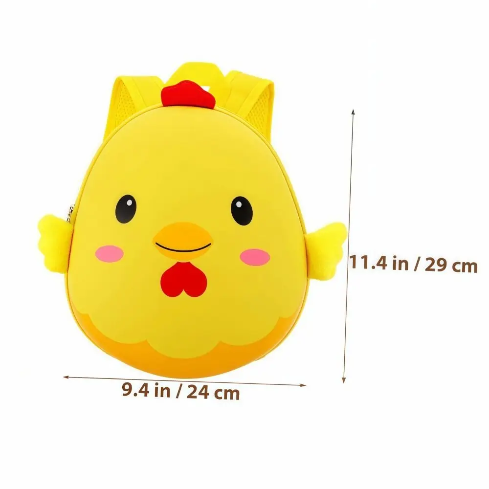 Unique 3D Egg Shell Backpack Cartoon Large Capacity Chick Backpack Simulation Waterproof Children SchoolBags Kid Gift