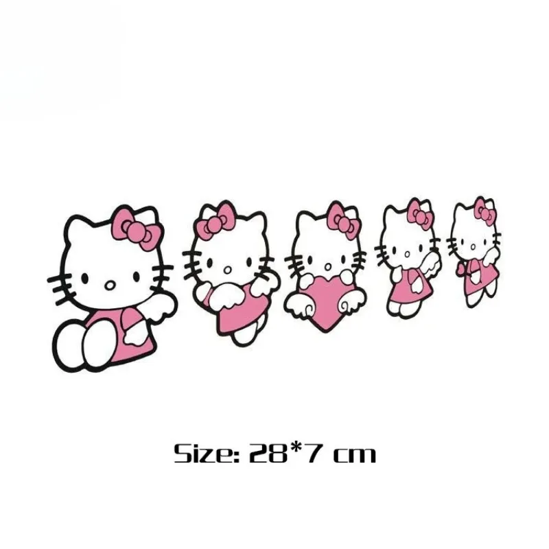 KT Cat Sticker Anime Kawaii Car Auto Window Decals Rear Windshield Stickers Car Decor Sticker Cup Laptop Decal Children Prize