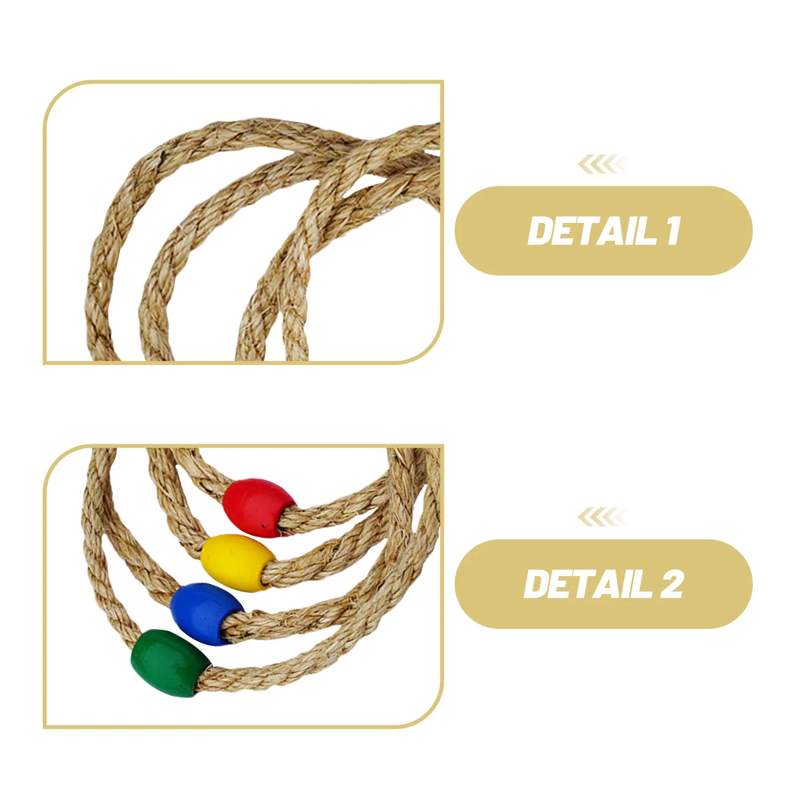 8Pcs Ring Toss Game Twine Set Colorful Throwing Rings for Kids Motor Skill Development Outdoor Indoor Ring Toss Game Toy