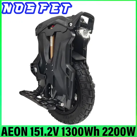 NOSFET AEON 151.2V 1300Wh 50S Battery Smart BMS 2200W Motor 8000W Peak Power 90mm Suspension Speed 65km/h Electric Unicycle