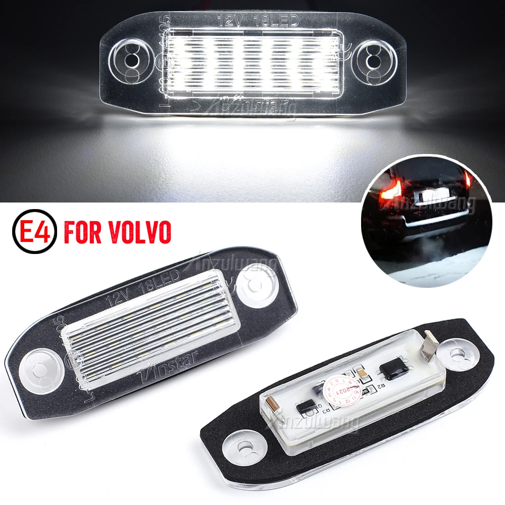 

2 шт. светодиодная подсветка номерного знака Canbus для Volvo S80 XC90 S40 V60 XC60 S60 C70 V50 XC70 V70, белая автомобильная лампа номерного знака 12 В