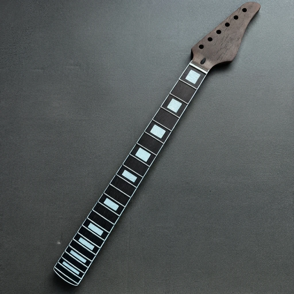 Dark Matte 22 Fret ST Neck, White Block Marking, Dark Fretboard, Adjustable Truss Rod, Standard Scale, 56mm Heel Replacement