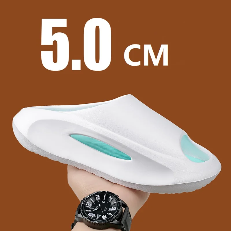 شباشب بنعل ناعم داخلية للرجال والنساء ، شباشب منزلية رائعة ، صنادل منزلقة دفعة ، حذاء ملابس خارجية #4