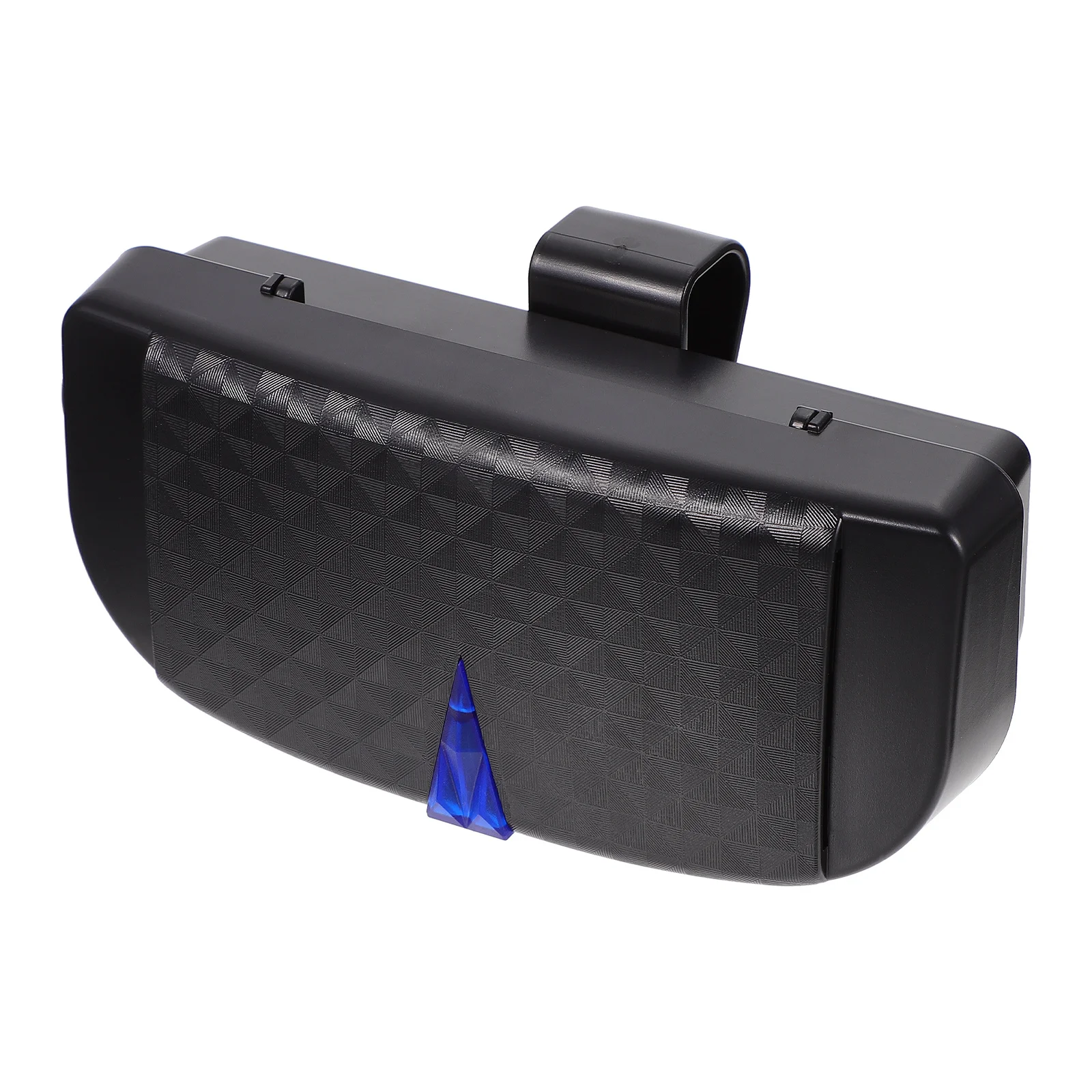 

1pc Car Glasses Holder Abs Material Sun Visor Sunglasses Case Organizer Automotive Interior Accessory With Card Slot