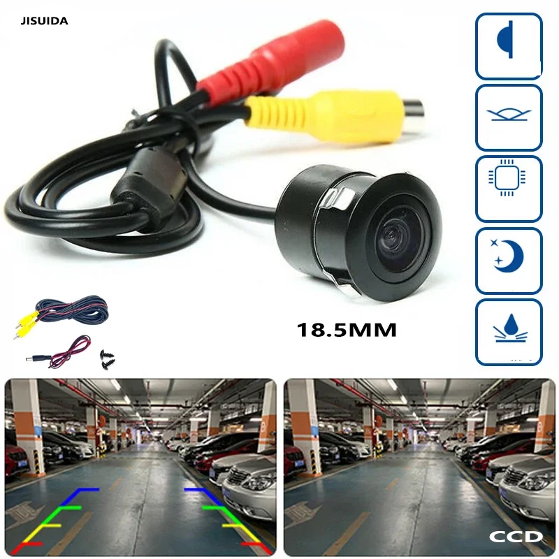 

Car Reverse Camera HD Night Vision Wide Angle Rear View Parking Camera Waterproof CCD 18.5 Auto Backup Monitor Color Image