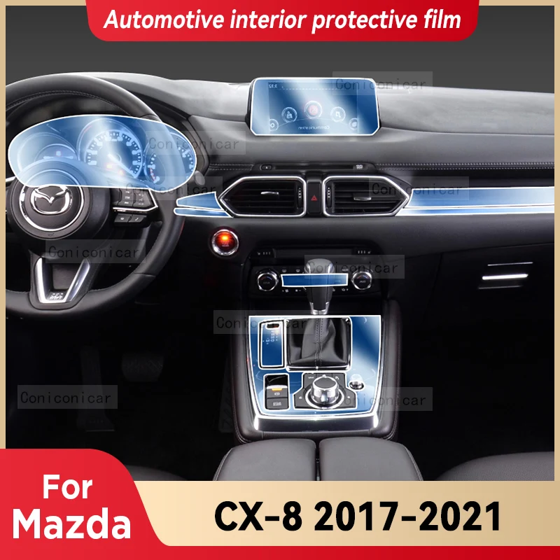 

For Mazda CX 8 CX8 2017-2021 Car Interior Center console Transparent TPU Protective film Anti-scratch Repair film 2015 2016 2019