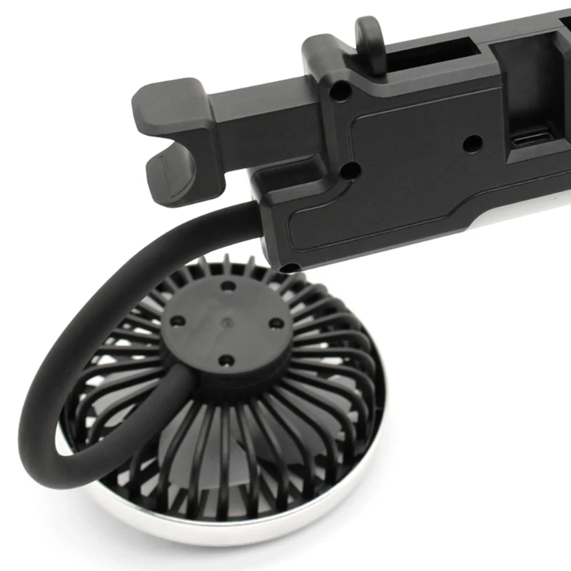 Fan for Car Backseat, USB Car Fan with Double Head, 3 Speed Strong Wind Car Cooling Fan Rear Air Circulation Fan