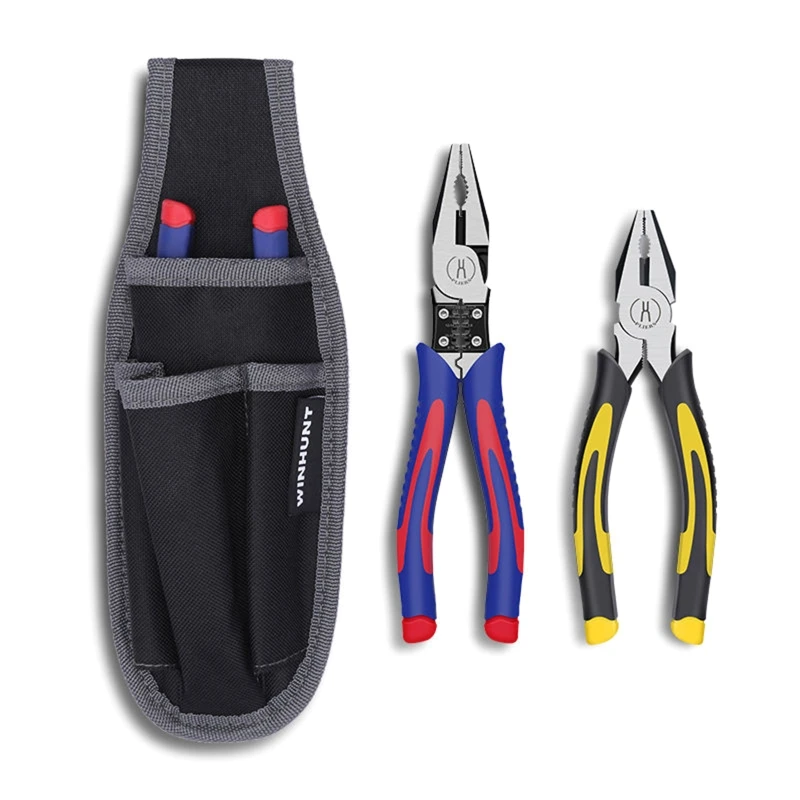 Mini Tool Pouch Electrician's Tool Work Organizer Holder Wear-resisting Durable Multipurpose for Pliers Screwdrivers