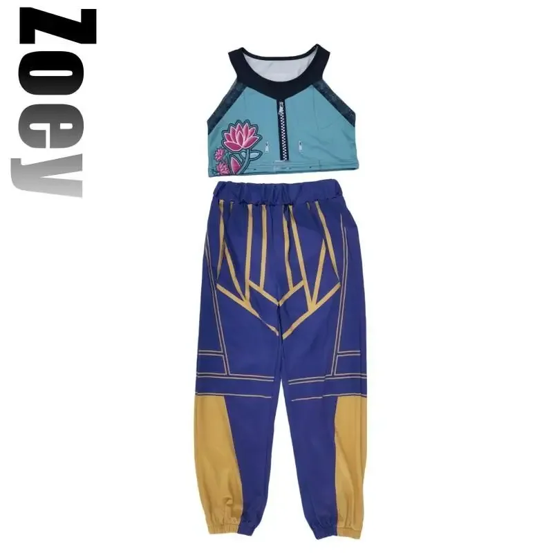 Kids Demon Costomes K-Pop Mira Rumi Zoey Hunters Cosplay Costume for Girl Halloween Stage Pattern Role Play Clothes