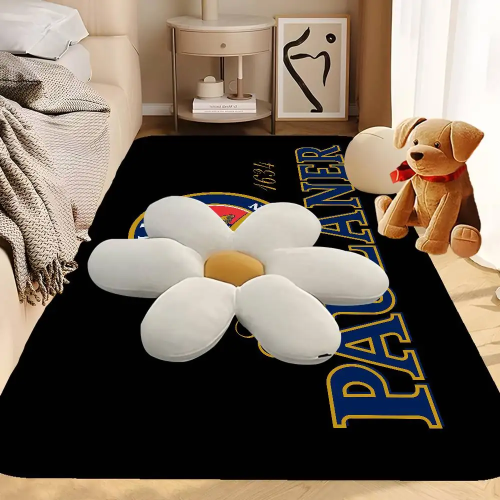 German Beer Paulaner Hallway Carpet Washable Non-Slip Living Room Sofa Chairs Area Mat Kitchen Doormat Area Rug