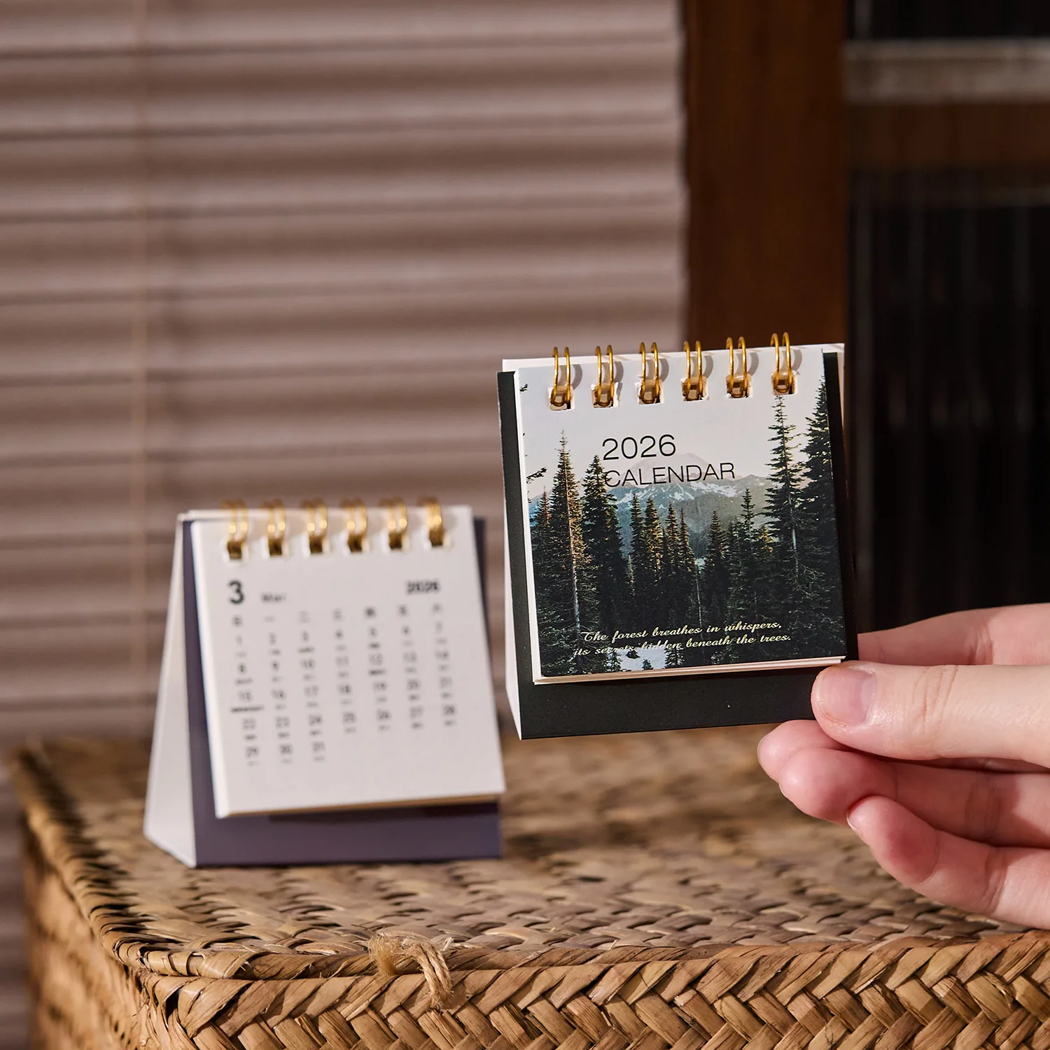 2026 Mini Desk Calendar Dayd Starlight Series Creative Portable Calendar Desktop Ornaments Check-In Plan Small Desk Calendar