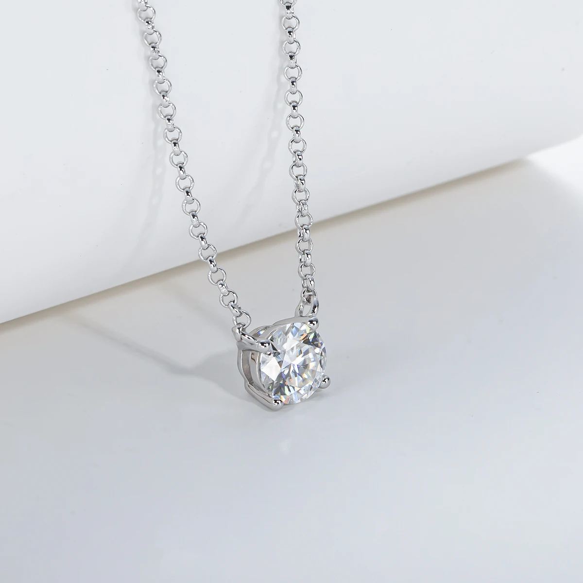 Anujewel D színben 1ct 2ct 3ct moissanite Gyémánt  18K Arany plated Medál Nyakék számára Nők  Évforduló ajándékok Nagybani