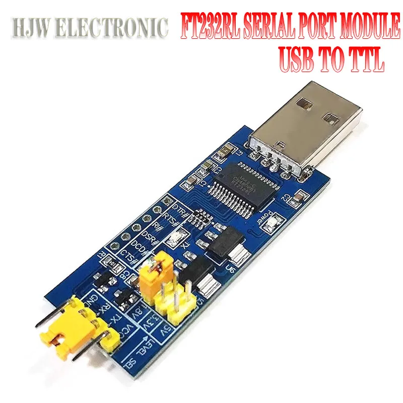 FT232RL serial port module USB to TTL serial port small board 5V 3.3V 1.8V level Download the burn line