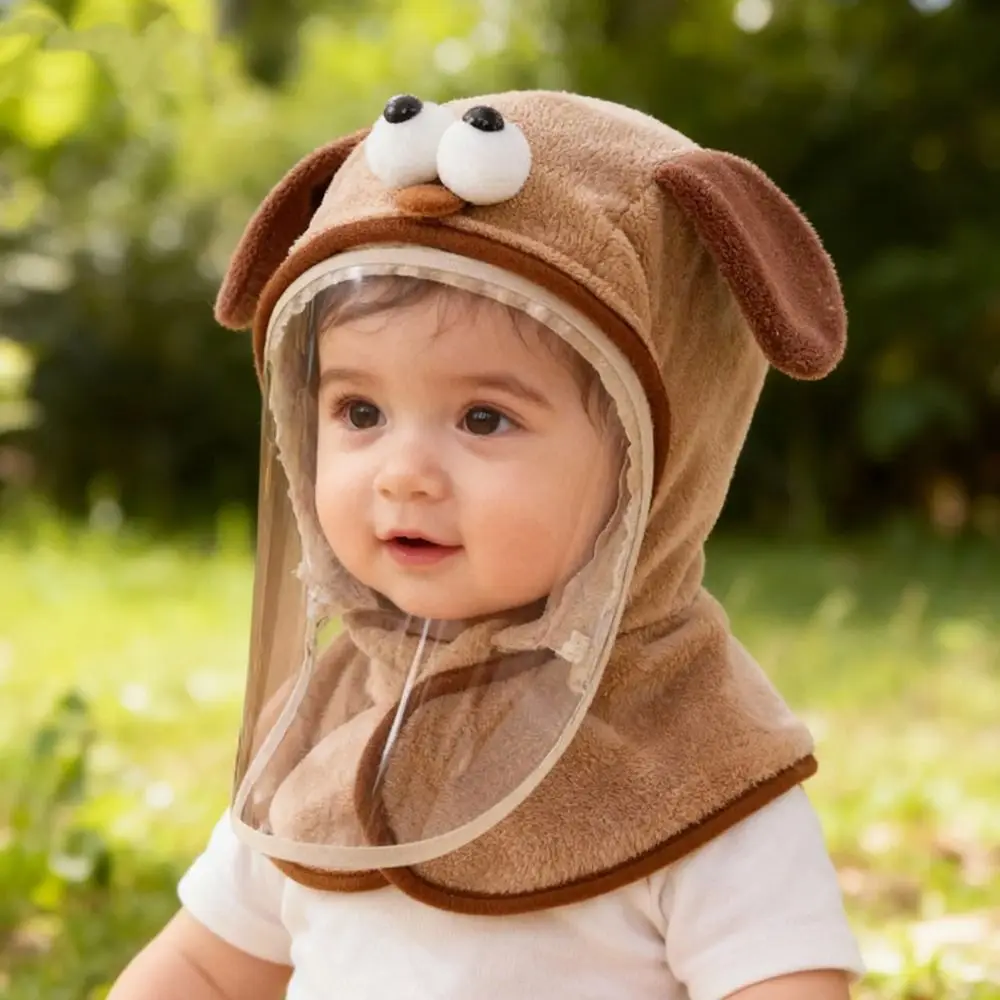 

Cute Cartoon Winter Hat Windproof Adjustable Detachable Face Mask Cold Protection Warm Earmuffs Hat