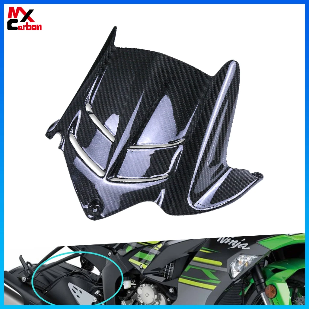 

For Kawasaki ZX-6R 2019 2020 2021 2022 2023 Motorcycle Rear Fender Hugger Mudguard Carbon Fiber Fairing Accessories