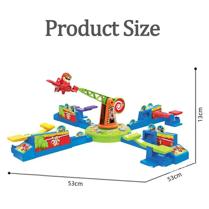 Looping Louie Spinning Plane Chicken Stealing Game Interaction Tabletop 2 3 4 Player Board Game Party Parent-child Funny Kid Toy