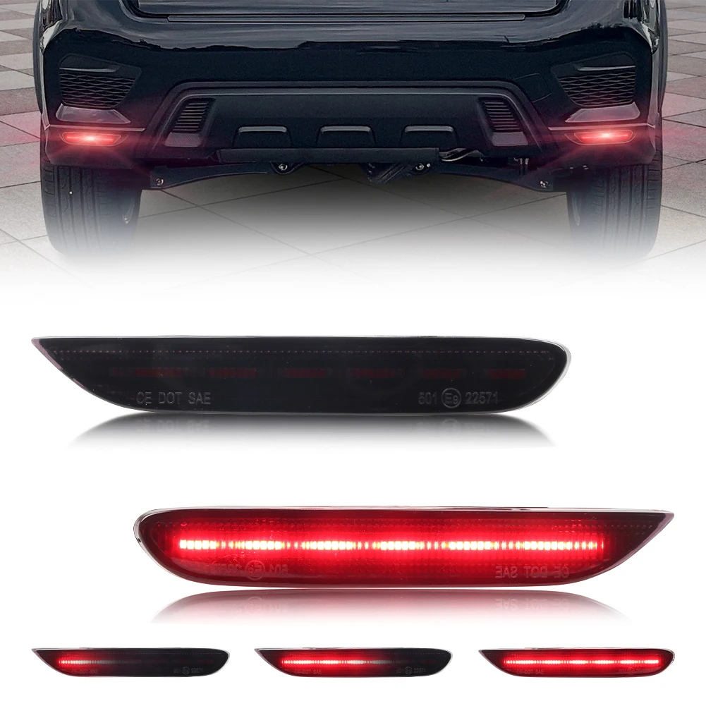 2 Piezas para Mitsubishi Outlander Sport 2020 2021 2022, Luz de Freno Trasera, Reflector de Luz Trasera, Luz de Señal de Giro con LED