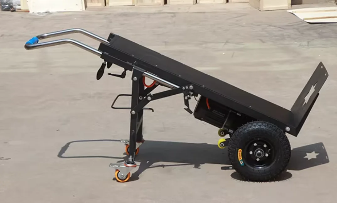 Electric stair climber, crawler stair handling artifact, automatic building materials furniture electric folding load truck