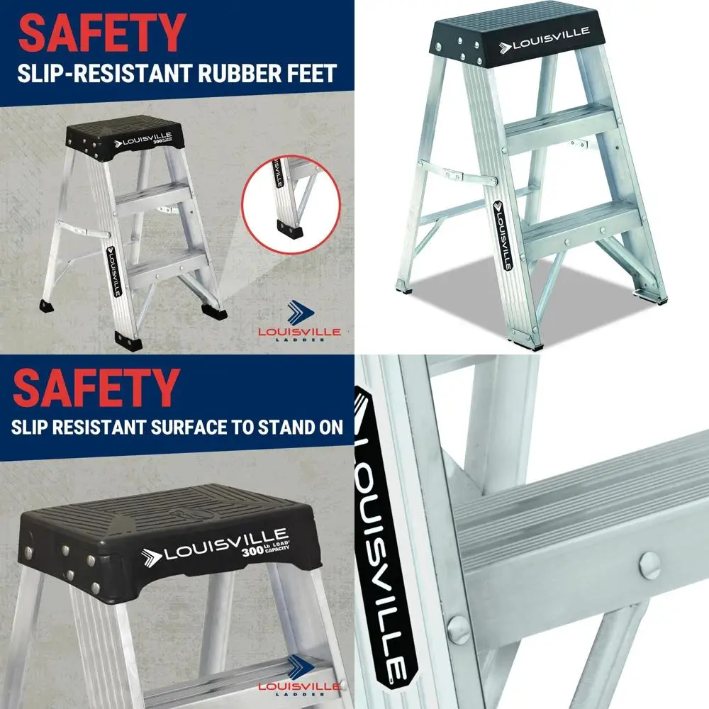 

Промышленный алюминиевый табурет на 2 фута, грузоподъемность 300 фунтов, тип IA, AS3002