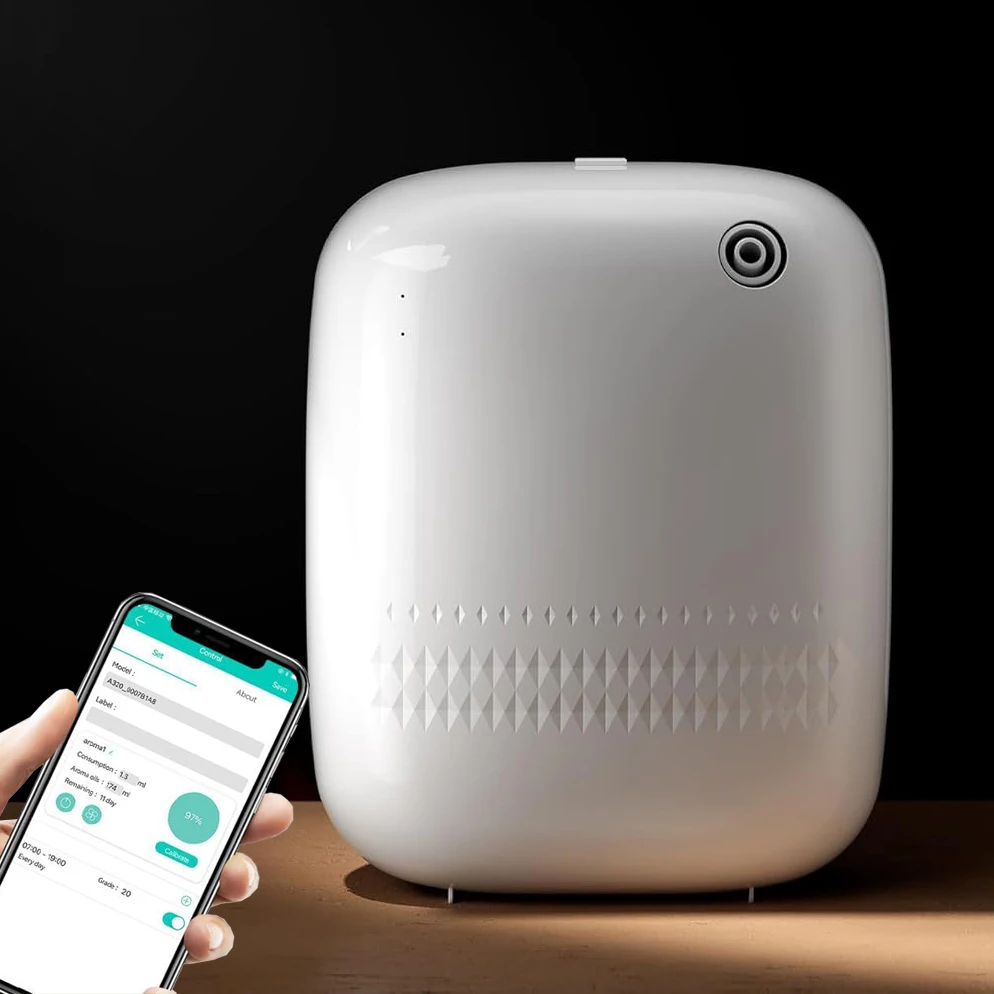 300m³ Smart  Fragrance Oil Diffuser App Control 400ML Professional Aroma Diffuser Electric Smell for Home