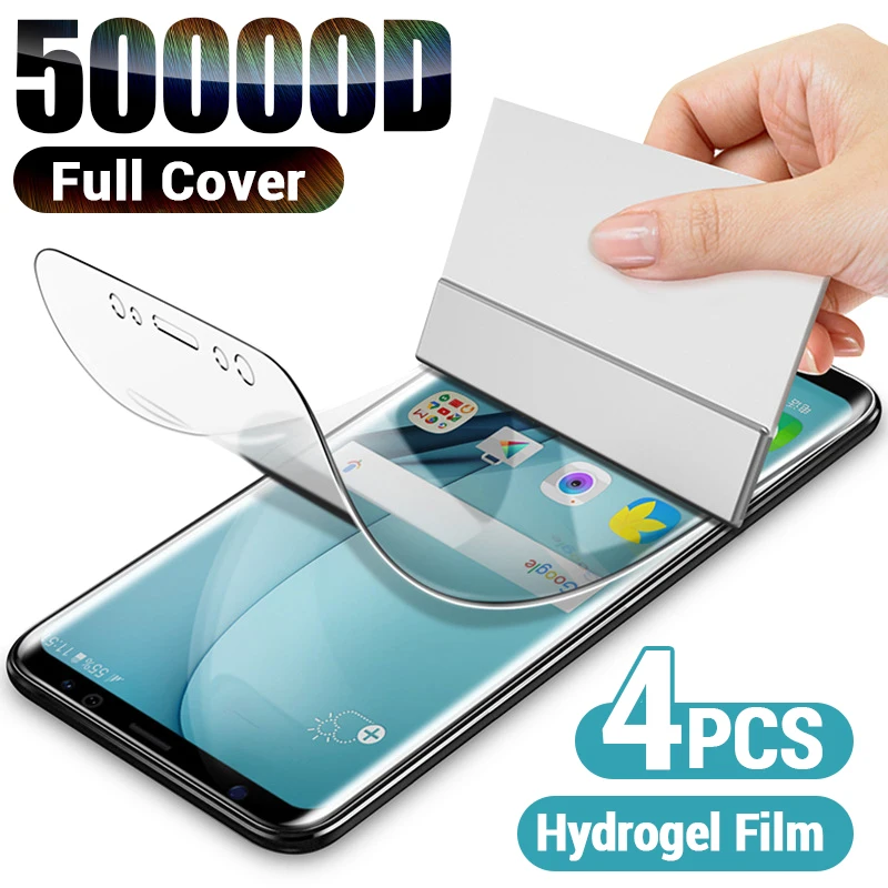 4PCS Hydrogel Film For Samsung A52 A53 A52S A71 A32 A21S A12 A13 A50 A51 A72 A22 A70 A73 M12 M51 S10E S20FE Screen Protectors