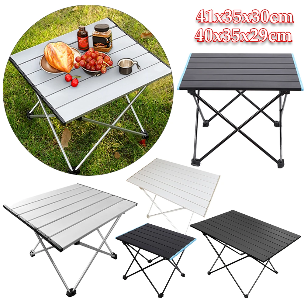 Portable Ultralight Folding Camping Table Foldable Outdoor Dinner Desk High Strength Aluminum Alloy For Garden Party Picnic BBQ