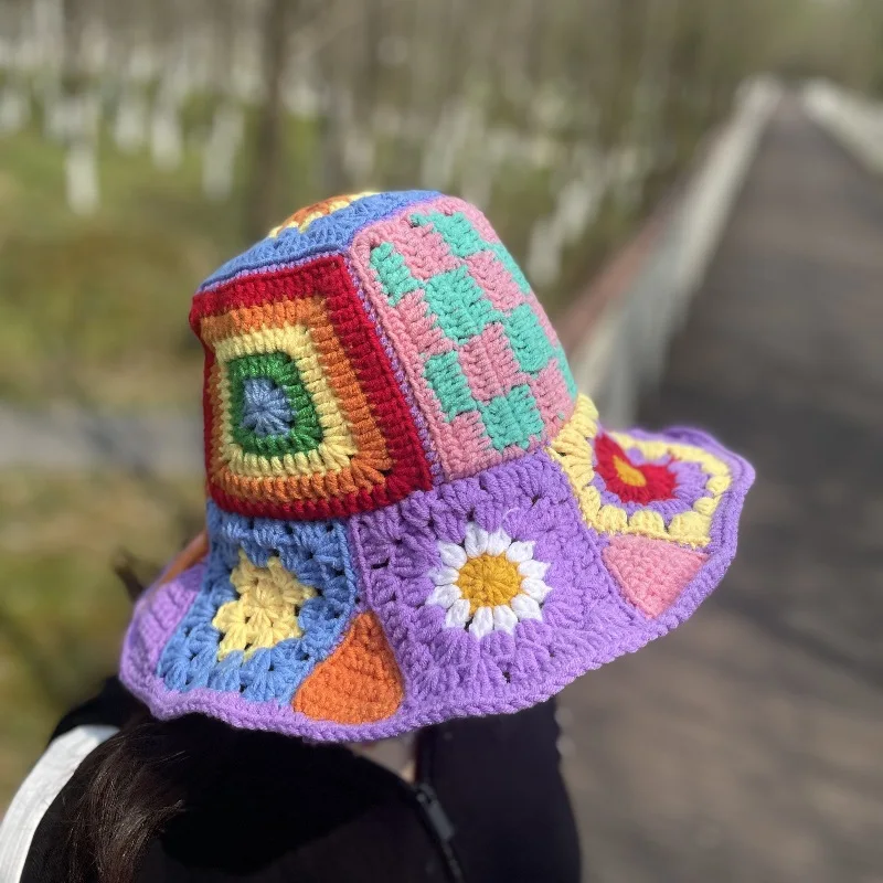 

Новинка 202, Хэллоуин, цветок, хип-хоп, удача, вязаные шапочки, шапка для мужчин и женщин, качественная шапка с абзацем Y2k, теплая модная холодная шапка