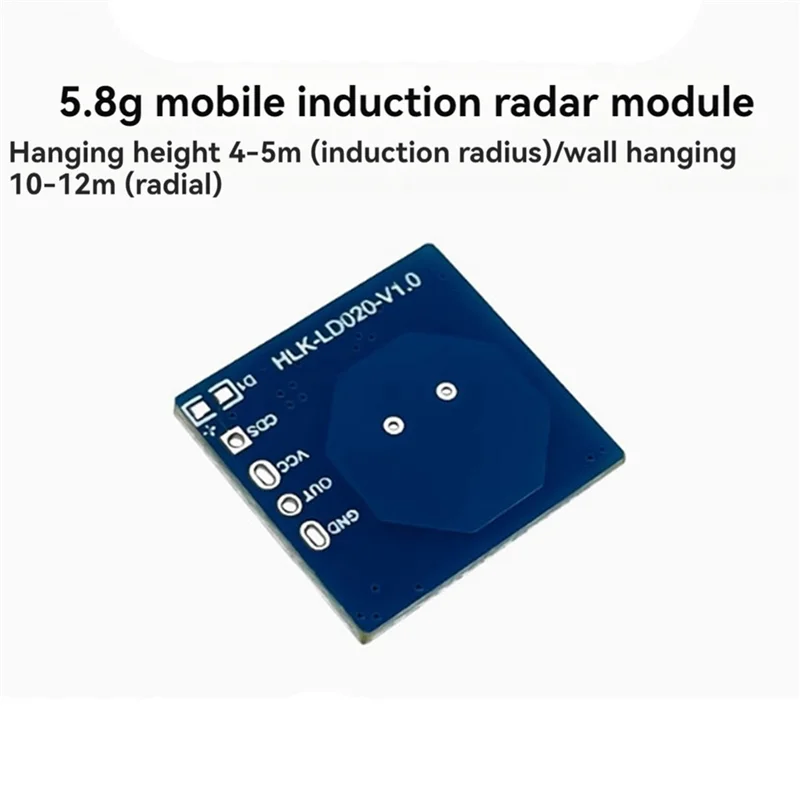 ABKQ-2X LD020 Módulo de sensor de radar de presencia humana 5,8G Sensor de radar de alta sensibilidad de tamaño ultrapequeño