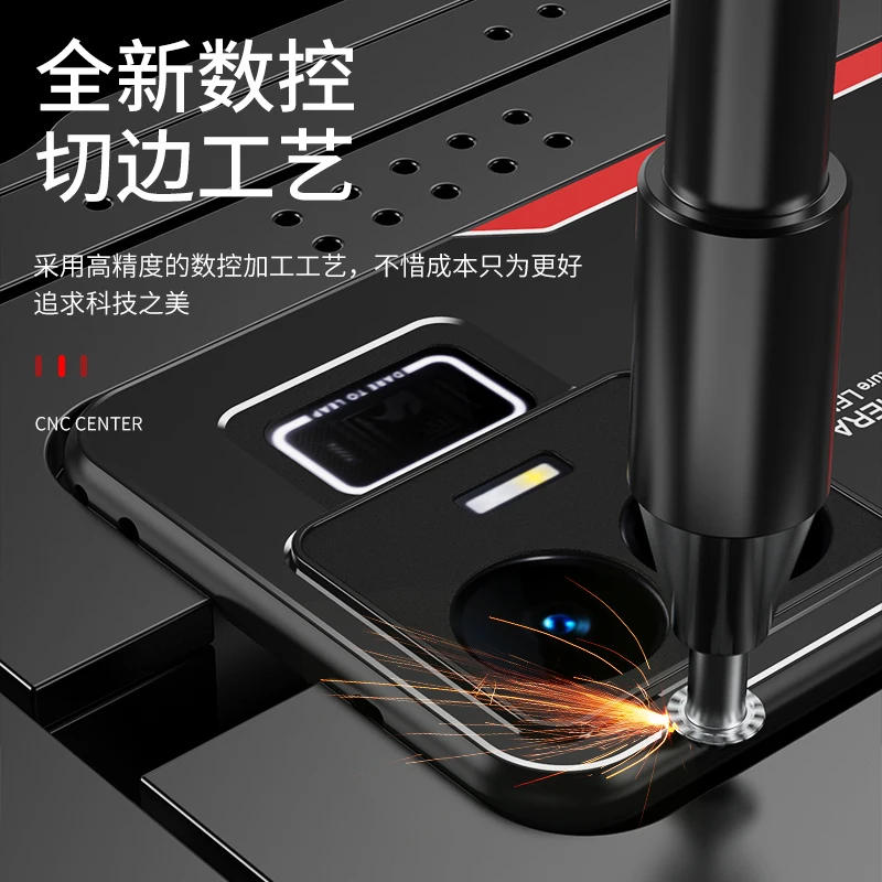 Realme GT NEO 5 GT3 5G Case Luxury Laser Carving Metal Shockproof Aluminium Alloy Back Cover For Realme GT NEO5 GT3 Phone Cases